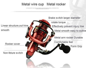 Planet Gates Fishing Reels 13+1BB 5.5:1 Full Metal for fish feeder baitcasting reel spinning reels for rod