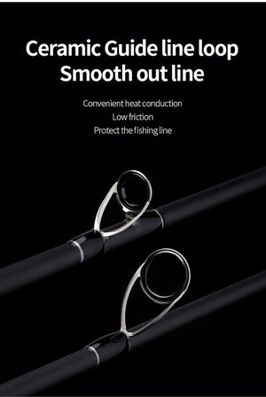 Planet Gates Fishing Rod 1.68m 1.8m 2.1m 2.4m 2.7m 2/3 Section Casting Spinning Rod Lure 5-40g Travel Rod Baitcasting Gift Rod Cover