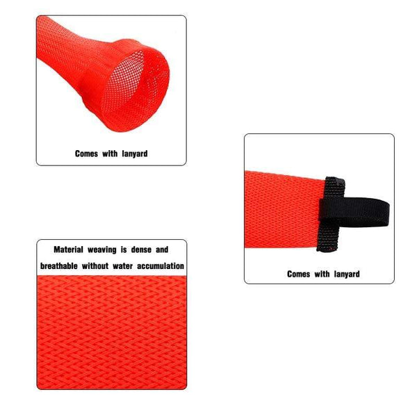 Planet Gates Fishing Rod Cover Elastic Tangled Fishing Rod Socks High Elasticity Retractable Protective Cover