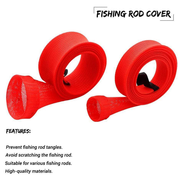 Planet Gates Fishing Rod Cover Elastic Tangled Fishing Rod Socks High Elasticity Retractable Protective Cover