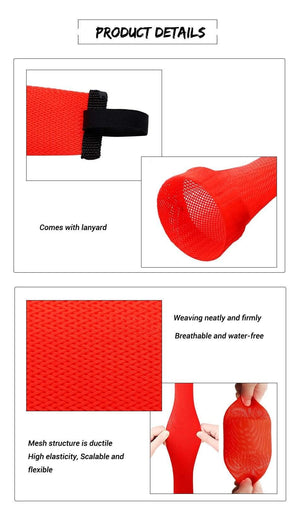 Planet Gates Fishing Rod Cover Elastic Tangled Fishing Rod Socks High Elasticity Retractable Protective Cover