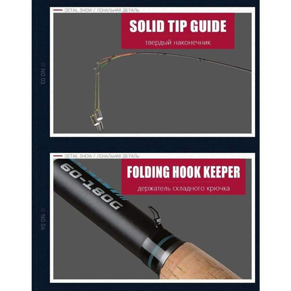 Planet Gates Fishing rod tele method feeder portable power telescopic professional high carbon 3.3m 3.6m lure weight 60-180g obei