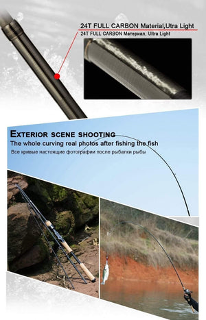 Planet Gates Fishing rod  travel ultra light spinning lure 5g-40g M/ML/MH accion Rod 1.8m 2.1m 2.4m 2.7m 3 section