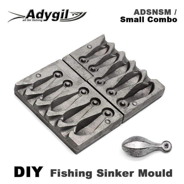 Planet Gates Fishing Snapper Sinker Mould ADSNSM/Small Combo Snapper Sinker 28g 56g 84g 5 Cavities
