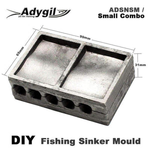 Planet Gates Fishing Snapper Sinker Mould ADSNSM/Small Combo Snapper Sinker 28g 56g 84g 5 Cavities