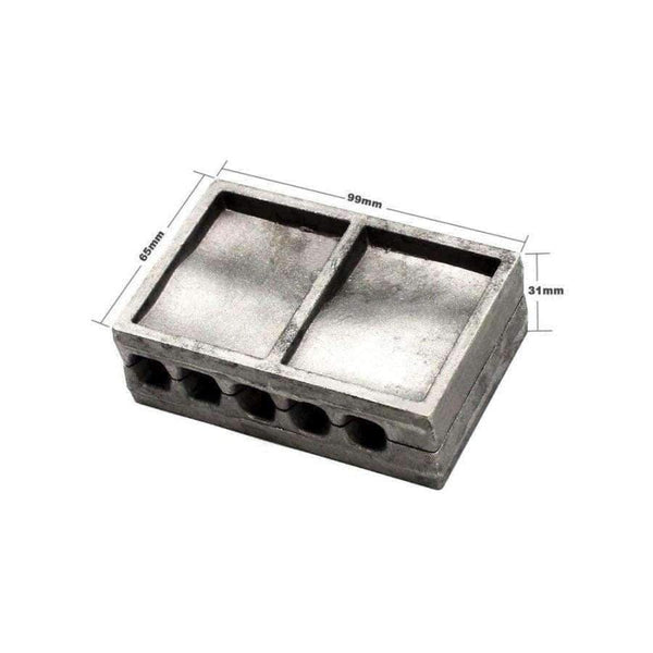 Planet Gates Fishing Snapper Sinker Mould ADSNSM/Small Combo Snapper Sinker 28g 56g 84g 5 Cavities