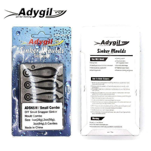 Planet Gates Fishing Snapper Sinker Mould ADSNSM/Small Combo Snapper Sinker 28g 56g 84g 5 Cavities