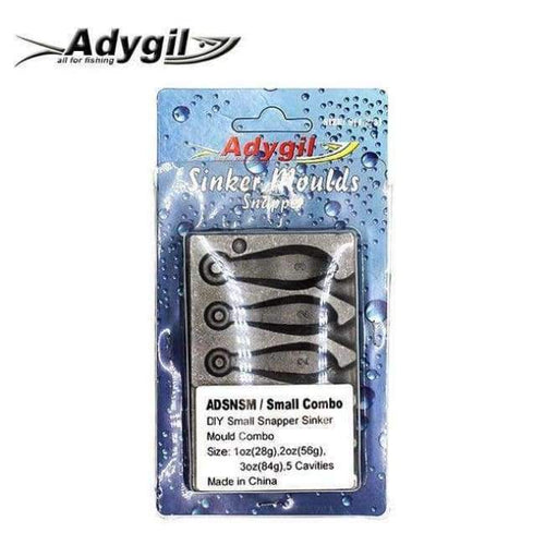 Planet Gates Fishing Snapper Sinker Mould ADSNSM/Small Combo Snapper Sinker 28g 56g 84g 5 Cavities