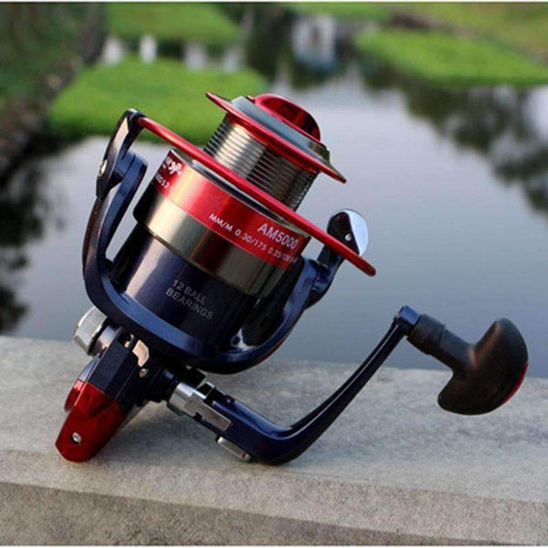 Planet Gates Fishing Spinning Reel Metal Spool 12 Ball Bearing 2000-7000 Series Hot Wheels carretilhas de pescaria fishing tackle