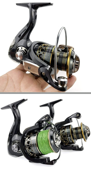 Planet Gates Fishing Spinning Reel Metal Spool 5.2:1/4.7:113BB Ball Bearings Carp Fishing Reel BK2000-7000 Metal Line Cup Sea Tackle