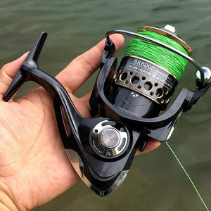Planet Gates Fishing Spinning Reel Metal Spool 5.2:1/4.7:113BB Ball Bearings Carp Fishing Reel BK2000-7000 Metal Line Cup Sea Tackle