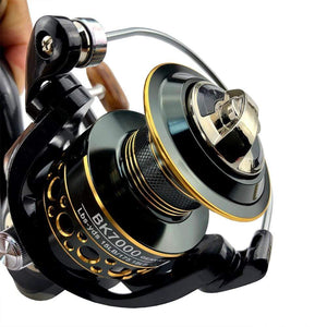 Planet Gates Fishing Spinning Reel Metal Spool 5.2:1/4.7:113BB Ball Bearings Carp Fishing Reel BK2000-7000 Metal Line Cup Sea Tackle