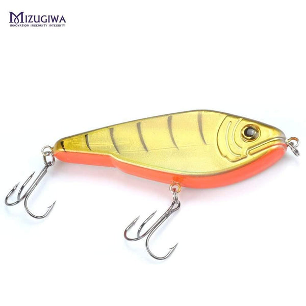 Planet Gates Fishing Tackle Pike LUNDBERG STALKER JERKBAIT MUSKY MUSKIE PIKE BASS Lure Bait 120mm 50g 3D Eyes Slow Sinking Dur