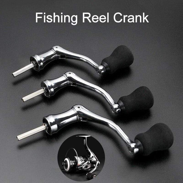 Planet Gates Fishing Tools Spinning Reel Handle Metal Fishing Spinning Reel Crank Handle Replacement Part Plastic Fish Rotatable Grip Knob