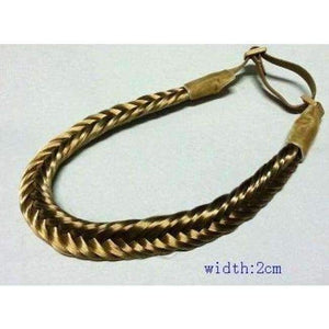 Planet Gates fishtail blond 2.5cm wide New Arrival freeshipping fashion bohemian wigs braid thick wide headband popular fashion hair accessories