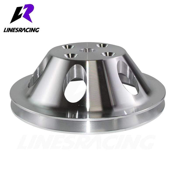 Planet Gates Fit for  Small Block Chevy Aluminum Water Pump Pulley 1 Groove LWP Long Water Pump Fit For Small Block Chevy 327 305 350