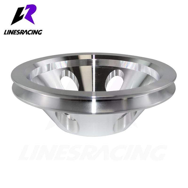 Planet Gates Fit for  Small Block Chevy Aluminum Water Pump Pulley 1 Groove LWP Long Water Pump Fit For Small Block Chevy 327 305 350