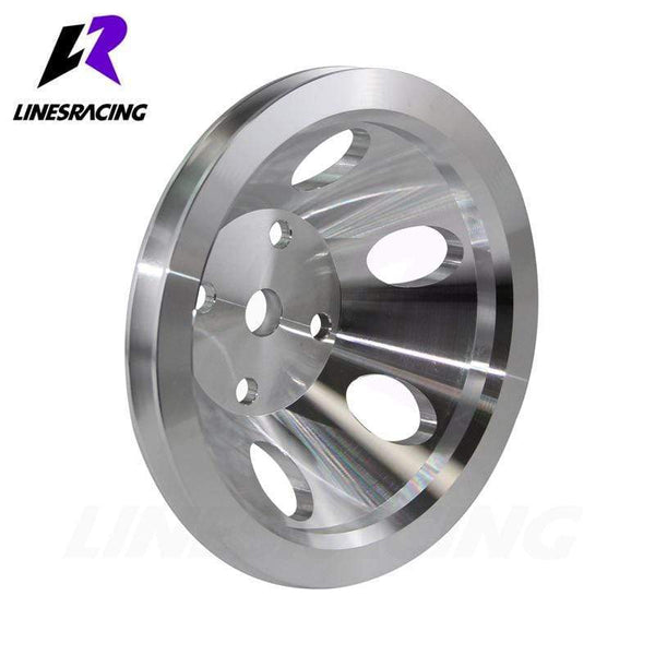 Planet Gates Fit for  Small Block Chevy Aluminum Water Pump Pulley 1 Groove LWP Long Water Pump Fit For Small Block Chevy 327 305 350