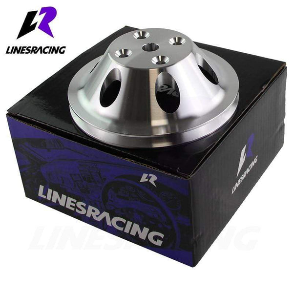 Planet Gates Fit for  Small Block Chevy Aluminum Water Pump Pulley 1 Groove LWP Long Water Pump Fit For Small Block Chevy 327 305 350