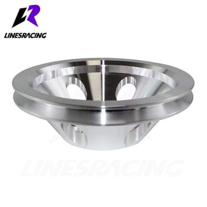 Planet Gates Fit for  Small Block Chevy Aluminum Water Pump Pulley 1 Groove LWP Long Water Pump Fit For Small Block Chevy 327 305 350