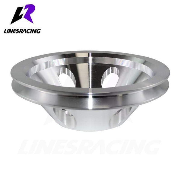 Planet Gates Fit for  Small Block Chevy Aluminum Water Pump Pulley 1 Groove LWP Long Water Pump Fit For Small Block Chevy 327 305 350