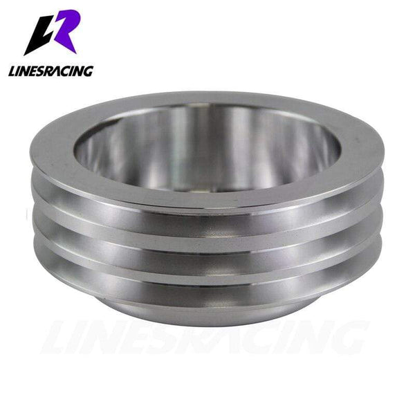 Planet Gates Fit for Small BlockChevy LWP Aluminum 3 Groove Crankshaft Pulley Long Water Pump  For Small Block Chevy 350 Crank