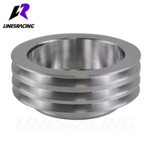 Planet Gates Fit for Small BlockChevy LWP Aluminum 3 Groove Crankshaft Pulley Long Water Pump  For Small Block Chevy 350 Crank