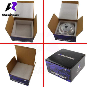 Planet Gates Fit for Small BlockChevy LWP Aluminum 3 Groove Crankshaft Pulley Long Water Pump  For Small Block Chevy 350 Crank