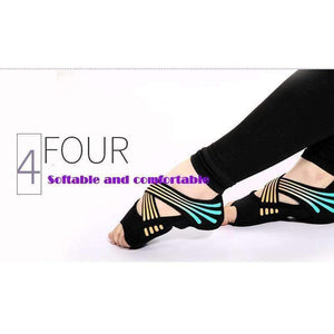 Planet Gates Fitness Ladies Girls Women Antiskid Sport Pilates Yoga Non Slip Grip Elasticity Softness Shoes Air Yoga Socks