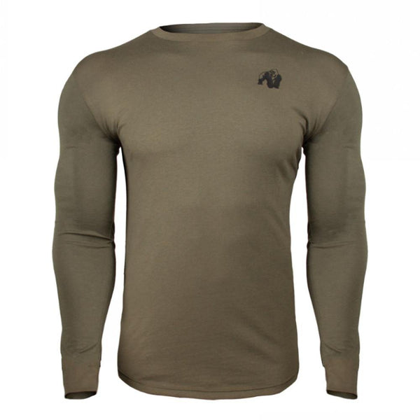 Fitness Sporty Long Sleeve T Shirt Men Gyms Workout Skinny Cotton Printed T-shirt Male Autumn New Casual Tee Tops Brand Clothing