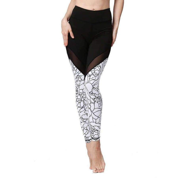 Planet Gates Fitness Women Print Yoga Pants Elastic Waist Soft Mesh Running Workout Quick Dry Breathable Outdoor Sport Leggings