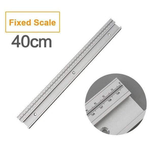 Planet Gates Fixed 400mm 45 Type T Track With Scale Aluminium Alloy T-tracks Slot Miter Track 300-800mm DIY Table Saw Workbench Woodworking Tools