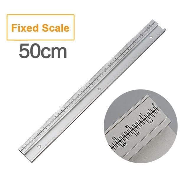 Planet Gates 45 Type T Track With Scale Aluminium Alloy T-tracks Slot Miter Track 300-800mm DIY Table Saw Workbench Woodworking Tools