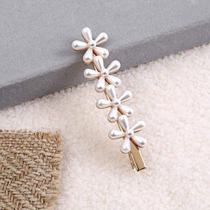 5 Pieces Pearl Hairpin Women's Fashion Soft Pearl Hairpin Hair Stick Girl Hair Clip Hair Clip Set Hair Accessories Jewellery