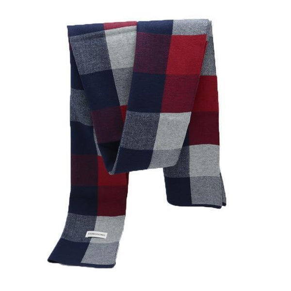 Planet Gates FKnavyblue / AS picture Men's Winter Cotton Scarf Luxury Brand Design Shawls Fashion Designer Thick Wraps Men business