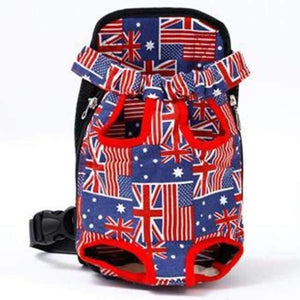 Planet Gates Flag canvas / L Carrier Backpack Mesh Camouflage Outdoor Travel Products Breathable Shoulder Handle Bags for Small Dog Cats Pet Bag