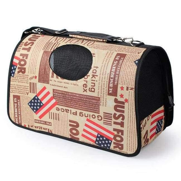 Planet Gates Flag / S 6 Design Pet Dog Carrier Bag Chihuahua Travel Bag Outdoor Single Shoulder Bag For Small Dog Cat S/M/L
