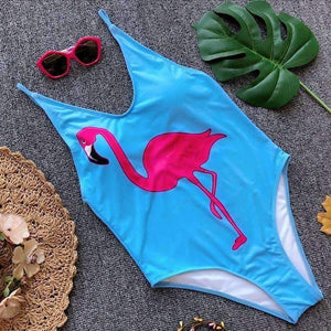 Planet Gates Flamingos Bikini Women One Piece Suit Printing Swimming Suit For Female Strapless Bikini Ladies Swimwear Summer Bandeau