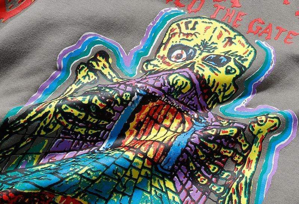 Planet Gates Fleece Skull Graffiti Mens Sweatshirt Oversize Harajuku Loose Casual Couple Hoodies Stranger Things Hooded Hoodie