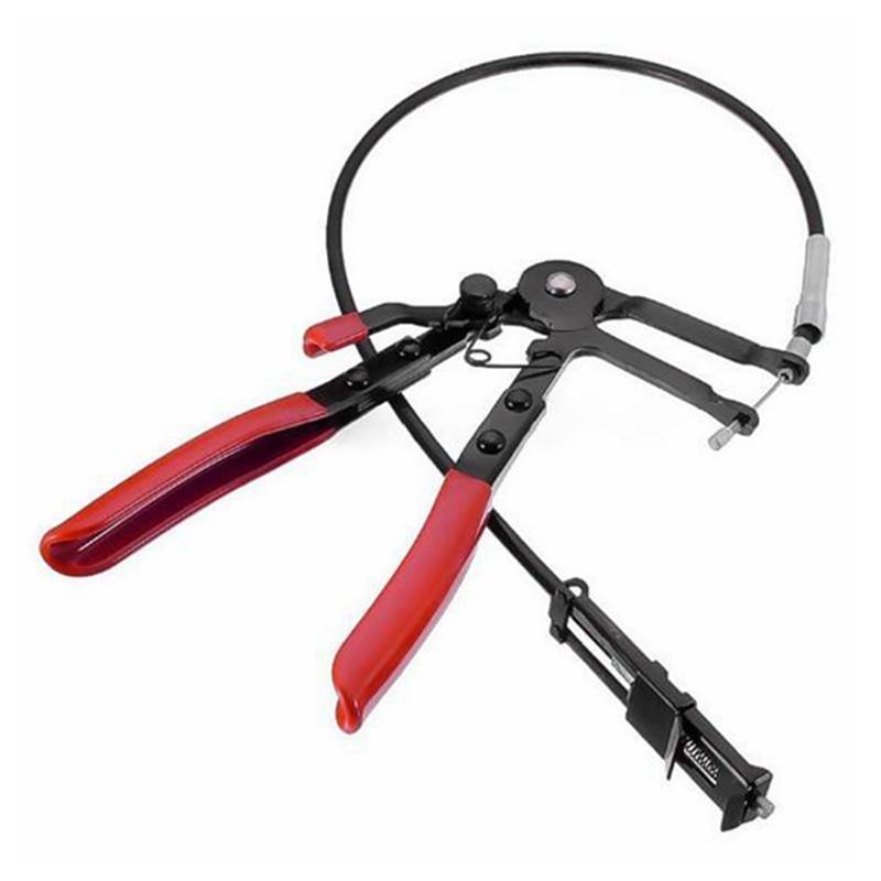Planet Gates Flexible Wire Long Reach Hose Clamp Plier Car Water Pipe Repairing Tool Metal Clamp, Plastic Self Tension Locking Mechanism