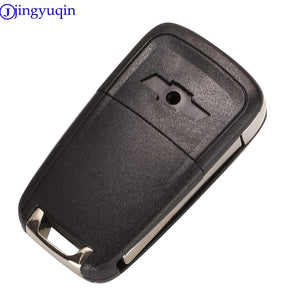 Planet Gates Flip Folding Remote car Key Shell For Chevrolet Cruze Epica Lova Camaro Impala 2 3 4 5 Button HU100 Blade