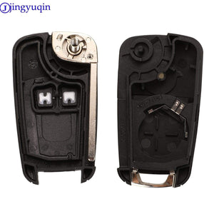 Planet Gates Flip Folding Remote car Key Shell For Chevrolet Cruze Epica Lova Camaro Impala 2 3 4 5 Button HU100 Blade