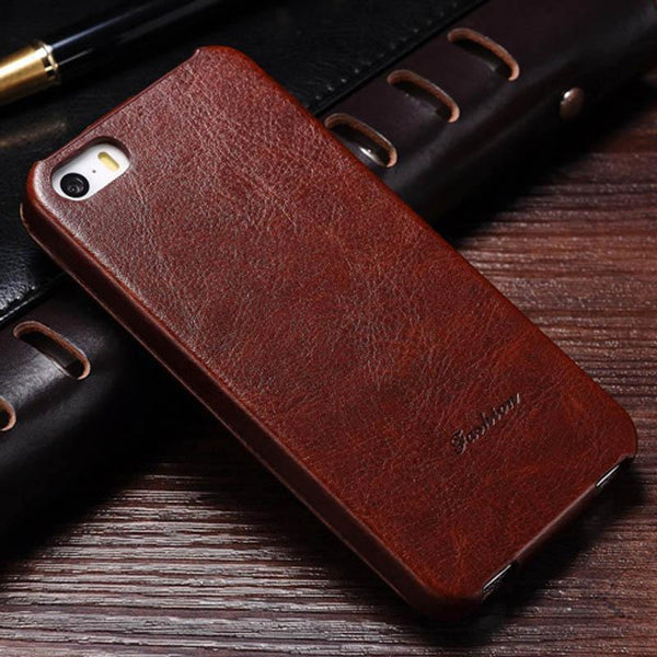 Planet Gates Flip PU Leather Case for iPhone 5s 5 S SE Retro Back Cover Coque with Fashion Logo Phone Bag Cases For iPhone 5 5SE Luxury