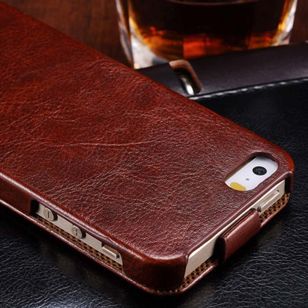 Planet Gates Flip PU Leather Case for iPhone 5s 5 S SE Retro Back Cover Coque with Fashion Logo Phone Bag Cases For iPhone 5 5SE Luxury