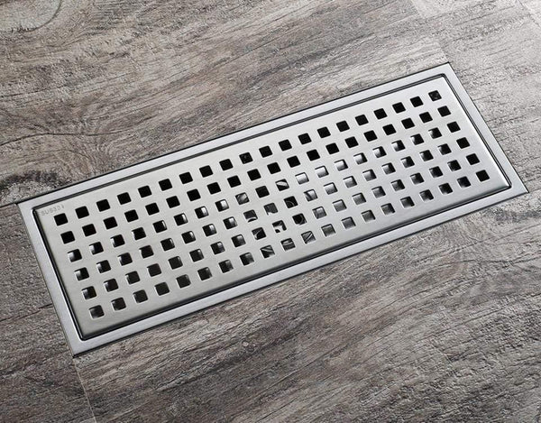 Planet Gates Floor drain 30*11 Rectangle Stainless Steel Large Flow Drainer Bathroom Drain Bathroom Accessories Y38092 (Y38092)