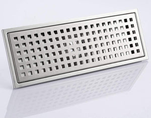 Planet Gates Floor drain 30*11 Rectangle Stainless Steel Large Flow Drainer Bathroom Drain Bathroom Accessories Y38092 (Y38092)