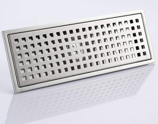 Planet Gates Floor drain 30*11 Rectangle Stainless Steel Large Flow Drainer Bathroom Drain Bathroom Accessories Y38092 (Y38092)