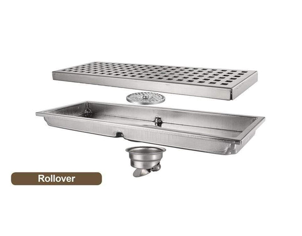 Planet Gates Floor drain 30*11 Rectangle Stainless Steel Large Flow Drainer Bathroom Drain Bathroom Accessories Y38092 (Y38092)