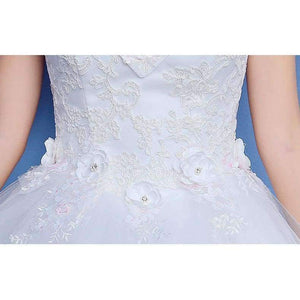 Planet Gates floor length / 4 / 100cm New Arrival Mrs Win Applicue Wedding Dress Lace Boat Neck Sweep Brush Train Bridal Gown lace Up Cap Sleeve Frock Dress