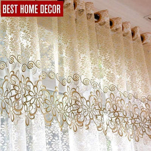 Planet Gates Floral sheer tulle window curtains for living room the bedroom modern tulle curtains for window curtain fabric blinds drapes